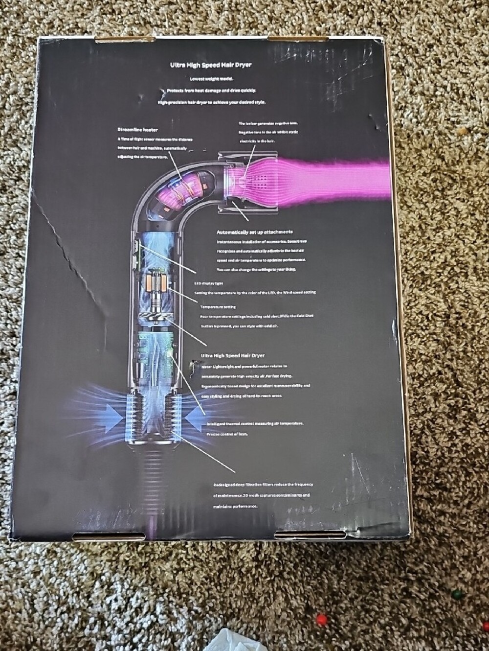 Super Hairdryer - Purple, Teal, Pink Options - Picture 5 of 5